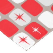 Nappe Table de Starburst rouge rétro (Angle)