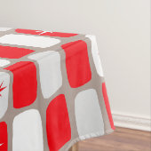 Nappe Table de Starburst rouge rétro (In Situ)