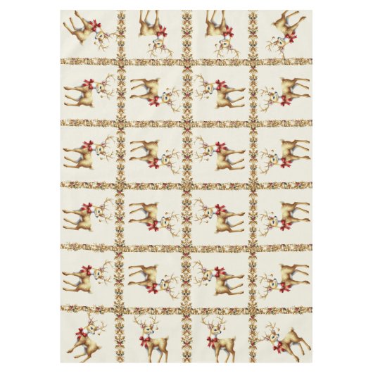 Nappe Table de vacances Gold Reindeer (Devant)