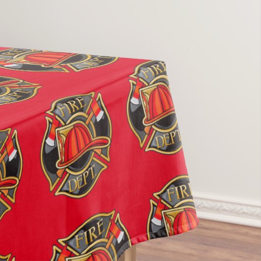 Nappe Table du service d'incendie (In Situ)