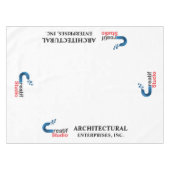 Nappe Table personnalisée avec votre logo et votre texte (Devant (Horizontal))