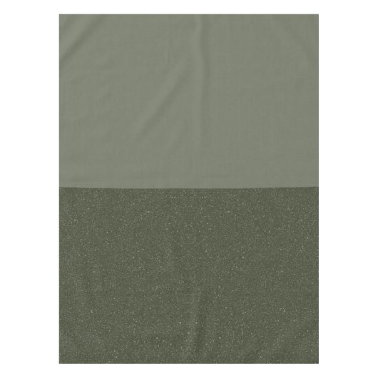 Nappe Table Verte Deux Tons - Style Rustique Moderne (Devant)