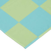 Nappe Tableau À damiers Motif en bleu et vert  (Angle)
