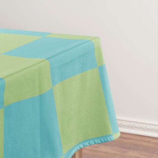 Nappe Tableau À damiers Motif en bleu et vert  (In Situ)