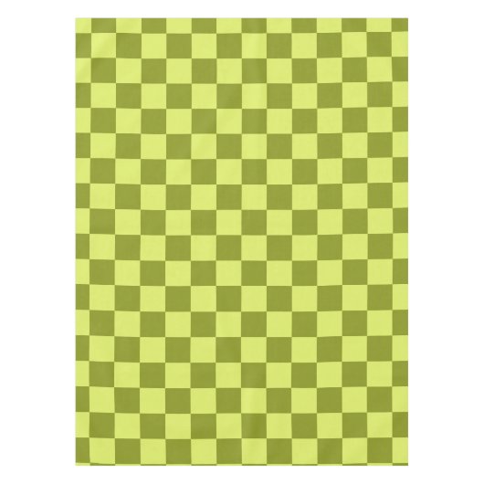 Nappe Tableau À damiers Motif Olive Green Lime (Devant)