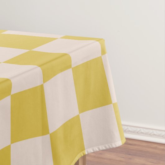 Nappe Tableau À damiers Motif Pique-nique Jaune Blanc (In Situ)