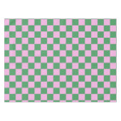 Nappe Tableau À damiers Motif rose et vert (Devant (Horizontal))