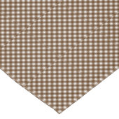 Nappe TABLECLOTH CHEX 14 COTONS BROWN 52 x 70 pouces (Angle)