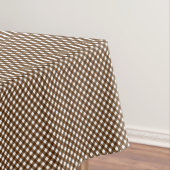 Nappe TABLECLOTH CHEX 14 COTONS BROWN 52 x 70 pouces (In Situ)