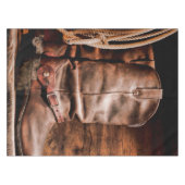 Nappe Tablecloth Cowboy Boots Barn Wood Russe Country R (Devant (Horizontal))