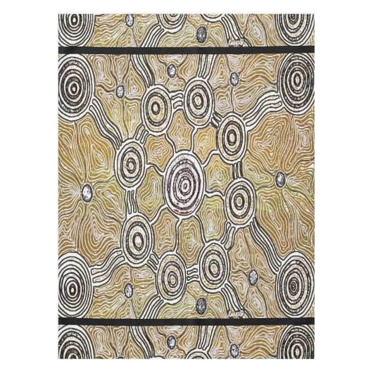 Nappe Tablecloth d'art autochtone Banagan (Devant)