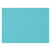Nappe TABLECLOTH EN COTON FS Style 1-Aqua-Blanc-52x70 (Devant (Horizontal))