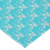 Nappe TABLECLOTH EN COTON FS Style 1-Aqua-Blanc-52x70 (Angle)