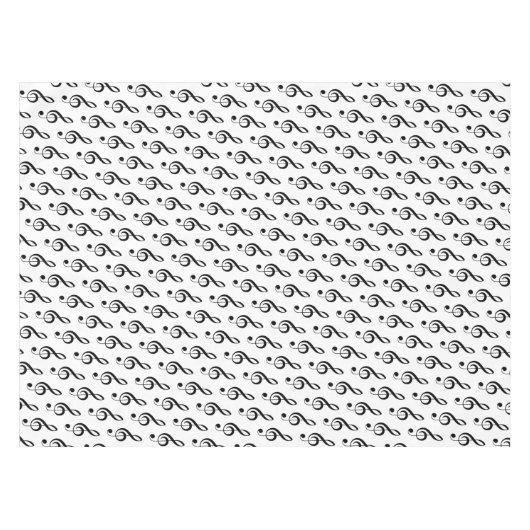 Nappe Tablecloth musicale à pâte molle (Devant (Horizontal))