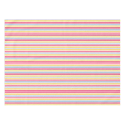 Nappe Tablecloth Pastel Stripe (Devant (Horizontal))