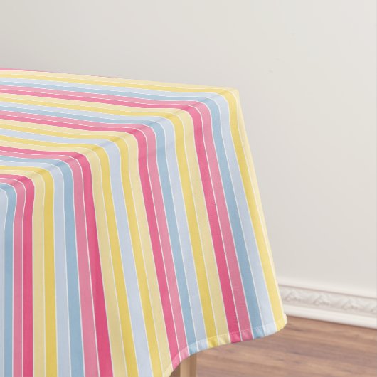 Nappe Tablecloth Pastel Stripe (In Situ)