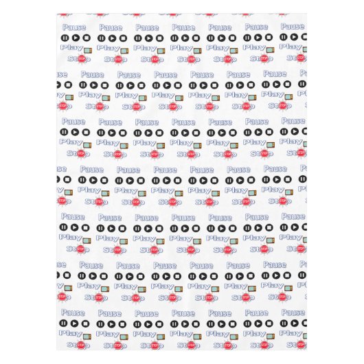 Nappe Tablecloth Play Pause Stop (Devant)