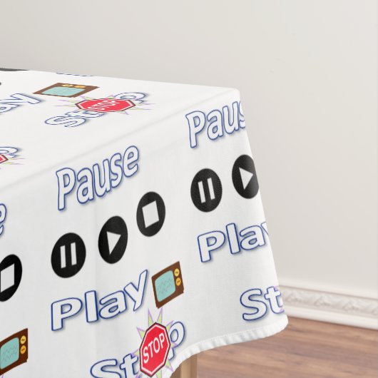 Nappe Tablecloth Play Pause Stop (In Situ)