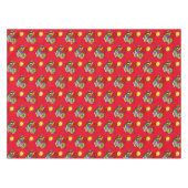 Nappe Tablecloth Red Bookworm Livres Apple (Devant (Horizontal))