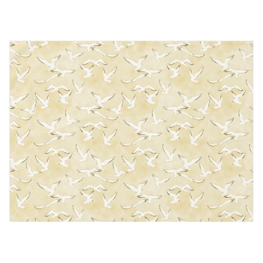 Nappe Tablecloth - Seagulls Océans nautiques (Devant (Horizontal))