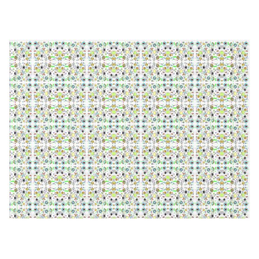 Nappe Tablecloth Spaceshies Aliens étoiles (Devant (Horizontal))