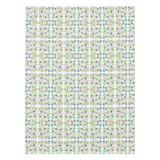 Nappe Tablecloth Spaceshies Aliens étoiles (Devant)