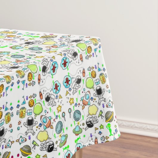 Nappe Tablecloth Spaceshies Aliens étoiles (In Situ)