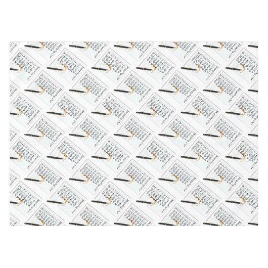 NAPPE TABLECLOTHES - VODKA SHOPPING LIST (Devant (Horizontal))