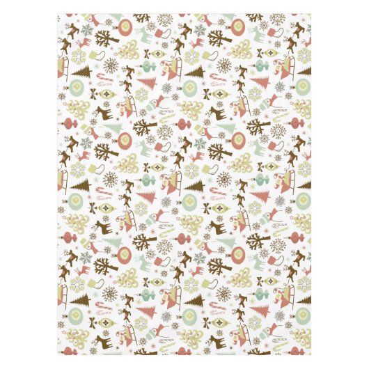 Nappe Tablerunner motif de Noël rétro (Devant)