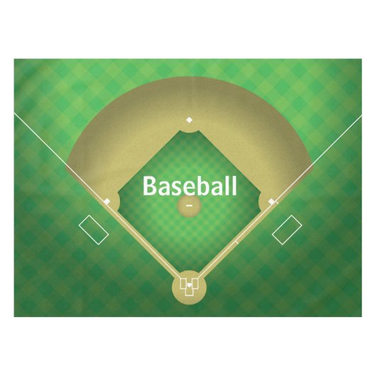 Nappe Tablette Design Diamond de Baseball (Devant (Horizontal))