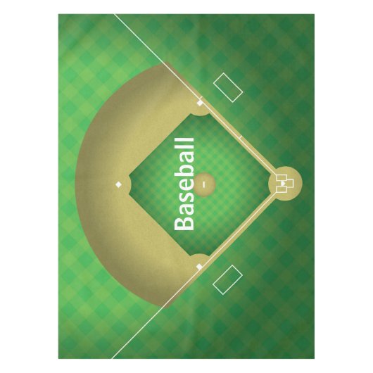 Nappe Tablette Design Diamond de Baseball (Devant)