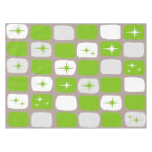 Nappe Tablette Retro Green et White Starburst (Devant (Horizontal))