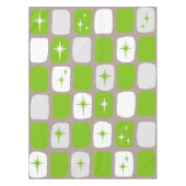 Nappe Tablette Retro Green et White Starburst (Devant)