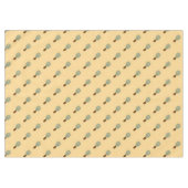 Nappe Tabouret gris tirant motif brun (Devant (Horizontal))