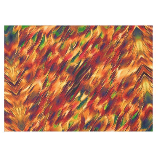 Nappe Taché brillant du rouge à l'orange, un peu vert (Devant (Horizontal))