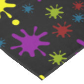 Nappe Taches de peinture sur fond noir (Angle)
