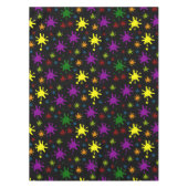 Nappe Taches de peinture sur fond noir (Devant)