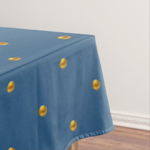 Nappe Taches dorées élégantes sur bleu de récompense