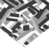 Nappe Taches géométriques abstraites noir blanc gris (Angle)