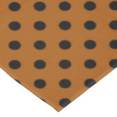 Nappe Taches pois marron et noir (Angle)