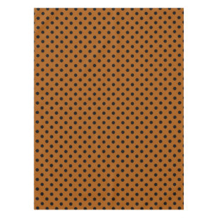 Nappe Taches pois marron et noir