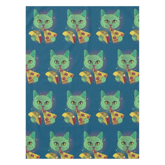 Nappe Taco et Pizza Cosmic Space Cat (Devant)