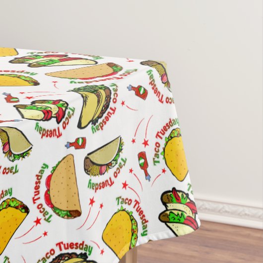 Nappe Taco mardi Tacos dur et doux et sauce chaude (In Situ)