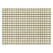 Nappe Tan Buffalo plaid avec du vert et de l'ivoire (Devant (Horizontal))