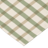 Nappe Tan Buffalo plaid avec du vert et de l'ivoire (Angle)