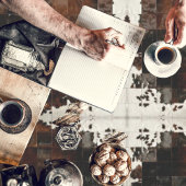 Nappe Tan Cowhide Patchwork Imprimer