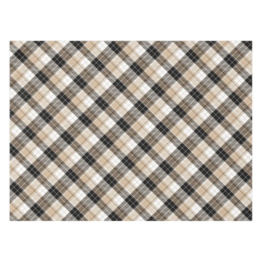 Nappe Tan et plaid noir (Devant (Horizontal))