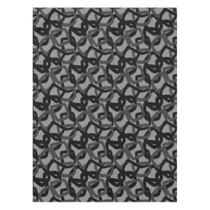 Nappe Tangle carré gris charbon noir