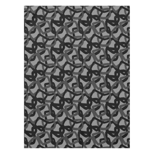 Nappe Tangle carré gris charbon noir (Devant)