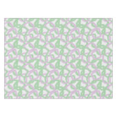 Nappe Tangle carré vert menthe et lavande douce (Devant (Horizontal))